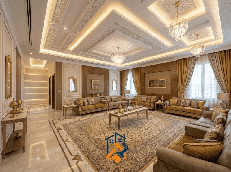 ديكورات جبس بورد في مجلس سعودي