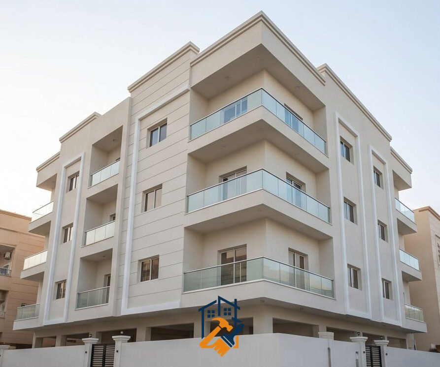ترميم مبنى سكني في الخبر
