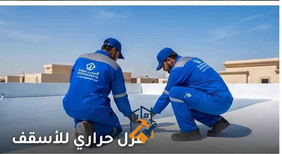 دهانات عازلة للحرارة على سطح مبنى - الخبر